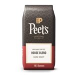 Peet's House Blend Dark Roast Ground Coffee - 10.5oz: Arabica Beans, Citrus, Spice