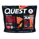 Quest Nutrition Hot & Spicy Chips Bag - 4.5oz/4ct: Protein Chips, Ready to Eat