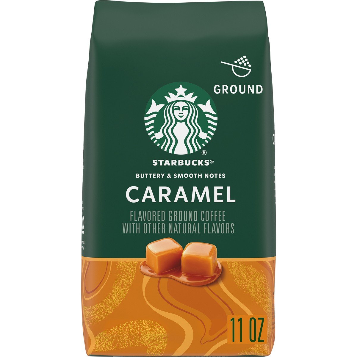 GUEST_9e67f5e0-2549-4229-9e88-96c6aeb66991.jpg Starbucks Caramel Light Roast Ground Coffee - 11oz: Arabica Beans, No Added Sugar - Image 1