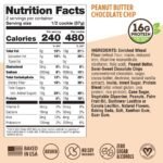 Lenny & Larry's Chewy Soft Baked Vegan Non-GMO High Fiber Protein Cookie - Peanut Butter Chocolate Chip - 16g Plant Protein - 4oz/12pk - Image 6
