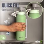 Ello Pop and Fill 22oz Stainless Steel Water Bottle Golden Glow Orange: Double-Wall, Leakproof, Vacuum-Insulated - Image 5