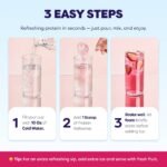 Javvy Strawberry Acai Clear Protein Refreshers - 9.2oz: Caffeinated - Image 6