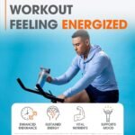 The Genius Brand Energized Pre Workout Powder – Caffeine Infused Booster Supplement, Blue Raspberry - 12.83 Oz, 20 Servings - Image 5