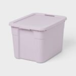 20gal Latching Storage Tote Lavender - Brightroom