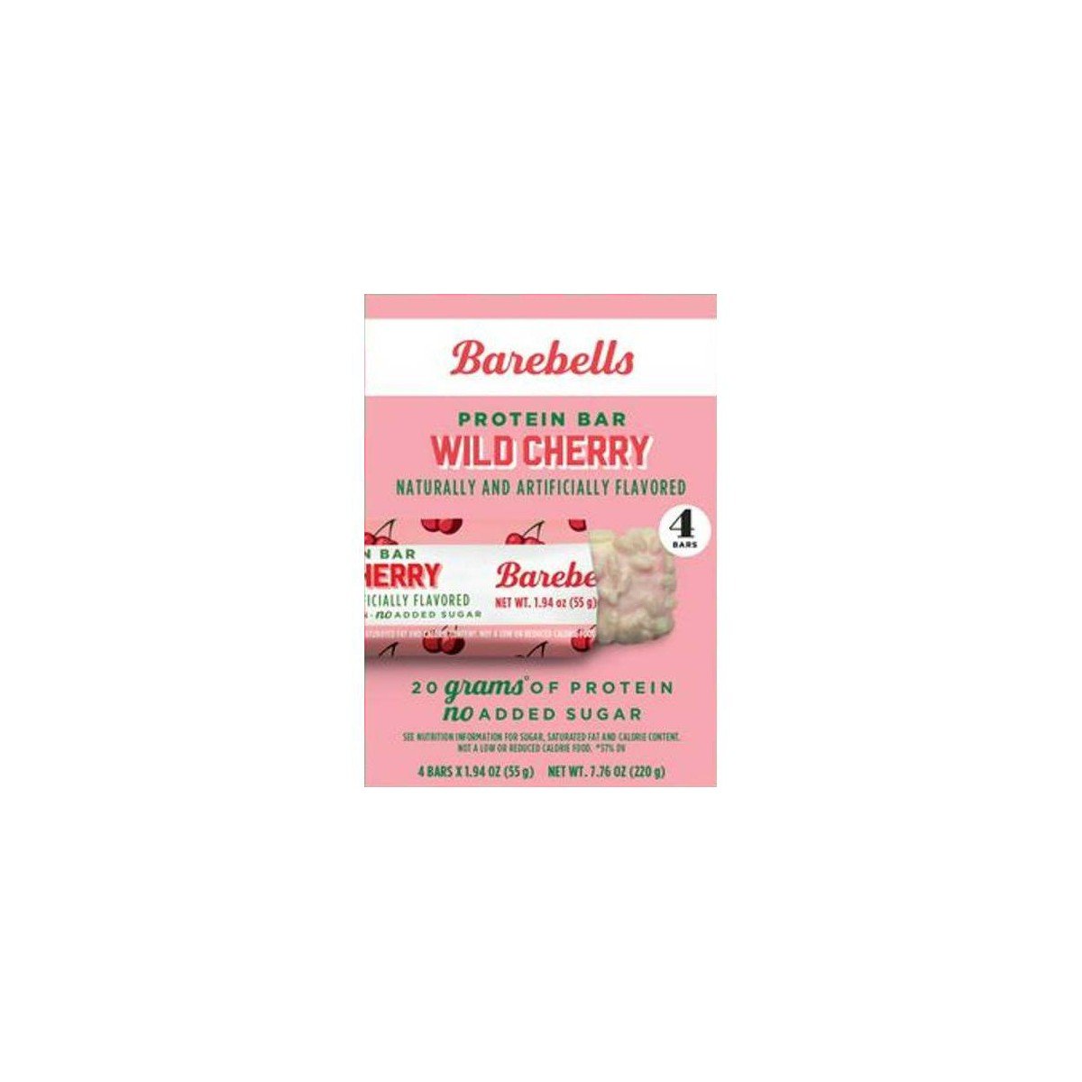 GUEST_a17821ba-3d1c-417a-ba47-b1e68ce3012d.jpg Barebells Wild Cherry Nutrition Bars - 7.76oz/4pk - 20gms Protein: Chewy, Ready to Eat - Image 1