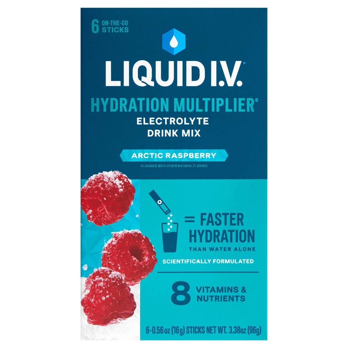 GUEST_a1a3b08e-4904-4de2-b728-5d06b8f93899.jpg Liquid I.V. Hydration Multiplier Powder Electrolyte Drink Mix - Arctic Raspberry - 0.56oz/6ct - Image 1