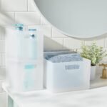 Extra Large 12" x 9" x 6.5" Plastic Bathroom Organizer Bin with Handles White Frozen - Brightroom - Image 2
