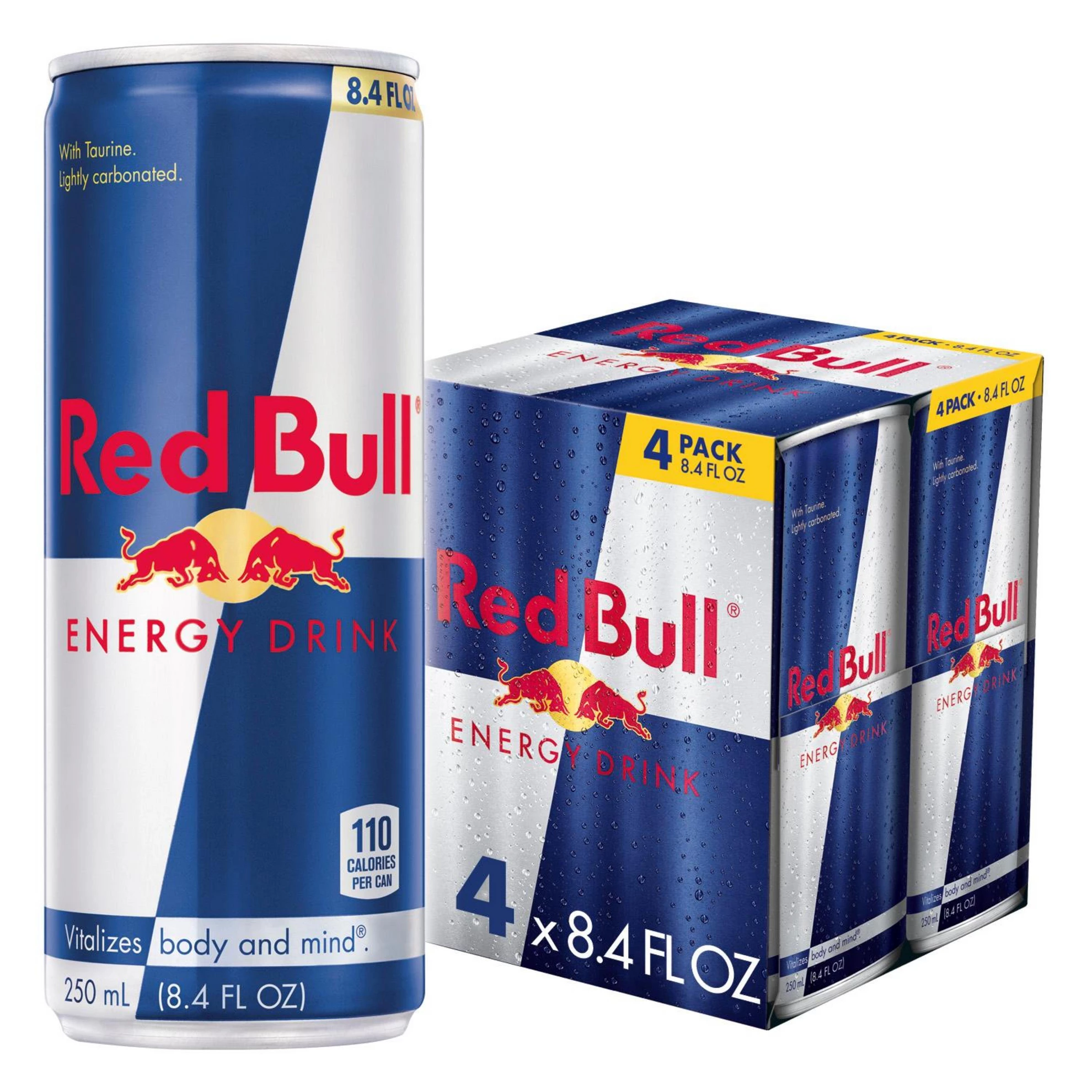 GUEST_a267bd0e-fe08-4bb6-abfd-5b3f06a2d6b5 Red Bull Energy Drink - 4pk/8.4 fl oz Cans: Caffeinated, Low Fat, No Artificial Flavors - Image 1
