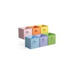 Storage Bins, Cube Storage – 12 Pack 10.24"x10.24"x11" Collapsible Fabric Organizer with Handles Sturdy Toy Basket for Living Room Bedroom