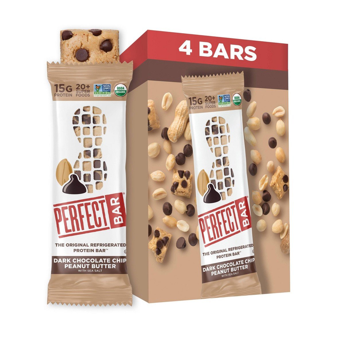 GUEST_a2e1e812-bc6d-4913-a902-4ed2df46be01.jpg Perfect Bar Dark Chocolate Chip Peanut Butter Protein Bar - 9.2oz/4ct - Image 1