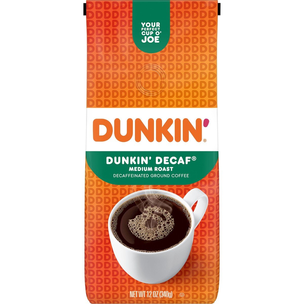 GUEST_a2f2e8e1-6258-4260-aeeb-391040ac9f47.jpg Dunkin' Dunkin' Decaf Medium Roast Ground Coffee - 12oz - Image 1