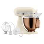 KitchenAid 5qt 10-Speed Stand Mixer with Copper Bowl Fresh Linen - Hearth & Hand™ with Magnolia: Metal, 325W, 22.8 lbs - Image 3