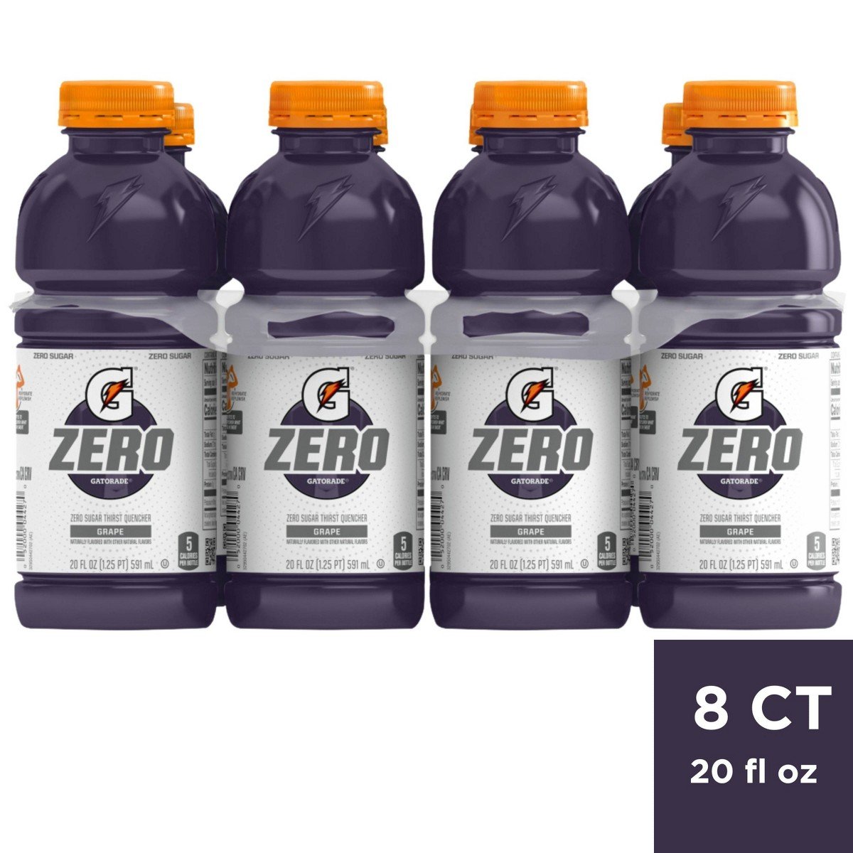 GUEST_a34753ab-d3d7-48ac-98da-37981bc6d1e6.jpg Gatorade G Zero Grape Sports Drink - 8pk/20 fl oz Bottles: Low Calorie, Non-Caffeinated - Image 1