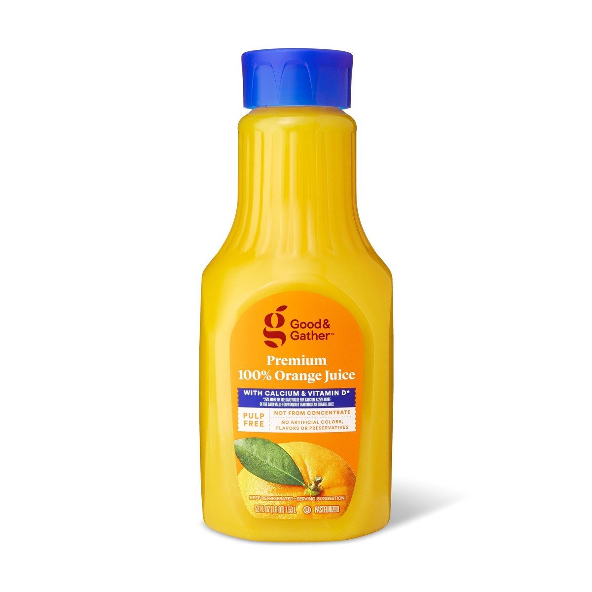 GUEST_a361b3d1-b59d-4459-9195-311dfa541d94.jpg Pulp Free 100% Orange Juice Not From Concentrate w/ Calcium & Vitamin D - 52 fl oz - Good & Gatherâ„¢ - Image 1
