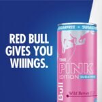 Red Bull Pink Edition Sugarfree Energy Drink - Wild Berries, Caffeinated - 4pk/2 fl oz Cans - Image 4