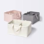 Waffle Weave Rectangular Diaper Caddy with Handles - Cloud Island™ Cream: Fabric, 13.5" Depth, 897.75 Volume - Image 5
