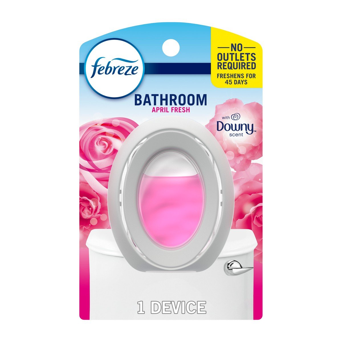 GUEST_a4a5c941-59f1-4a33-bd5b-96ff6adbf28f.jpg Febreze Bathroom Downy Air Freshener - 0.25 fl oz: Oil, Fresh Scent, Non-Powered - Image 1