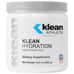 Klean Athlete Klean Hydration Electrolyte Replacement Formula to Hydrate & Rehydrate During Physical Activity, 12.6 oz, Natural Orange