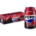 Pepsi Wild Cherry & Cream Zero Sugar Soda - 12pk/12 fl oz Cans