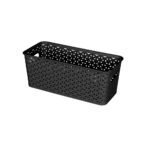 Y-Weave Half Medium Decorative Storage Basket White - Brightroomâ„¢: Polypropylene, 5.2 Volume, 13 Inch Cube Compatible - Image 7