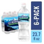 Ice Mountain Spring Water - 6 Pack/23.7 Fl Oz Sport Cap Bottles with Flip Cap