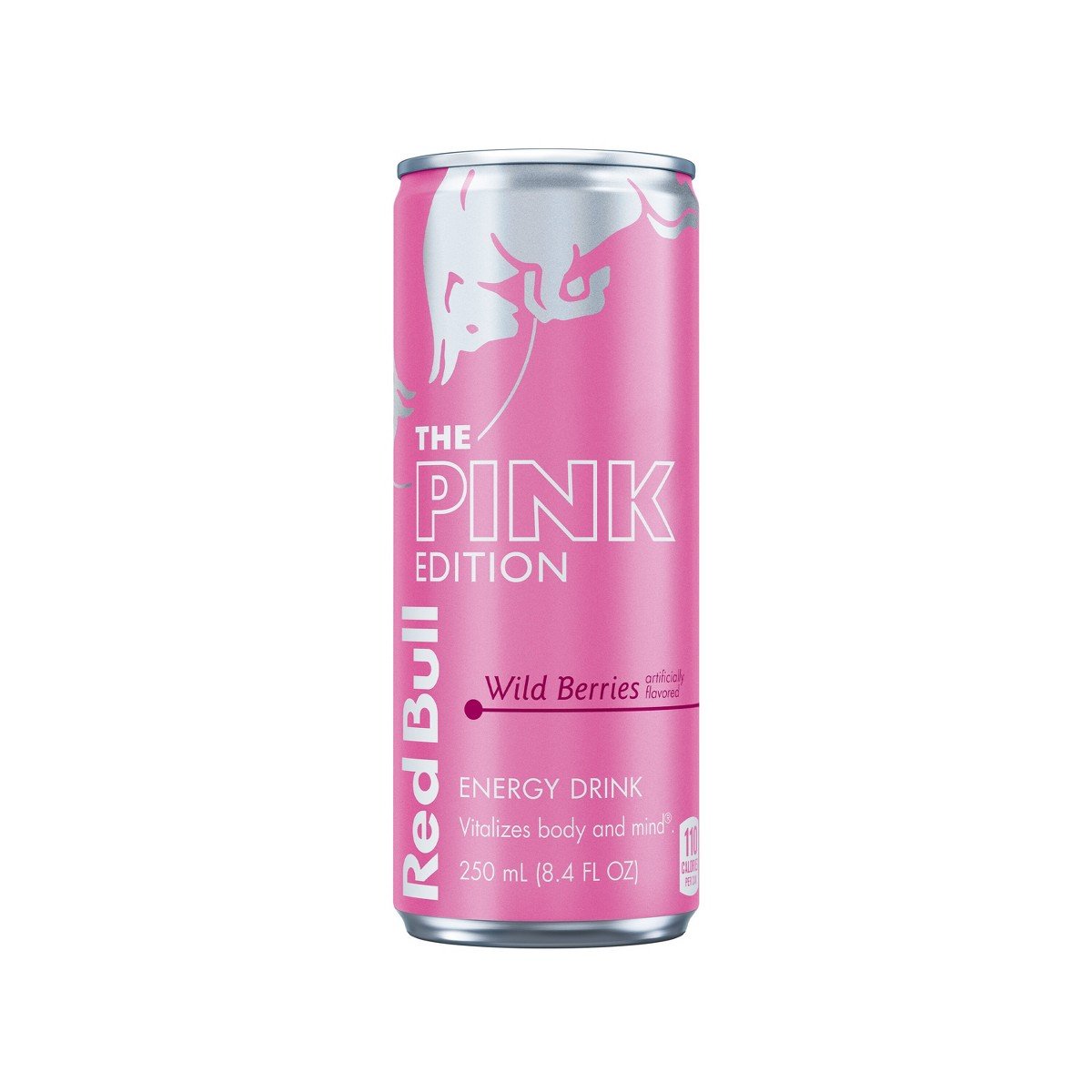 GUEST_a64b6ae4-171f-4bc2-8588-6edebd8b09b4.jpg Red Bull Pink Edition Wild Berries Energy Drink - 8.4 fl oz: Caffeinated, Low Fat - Image 1