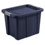 Sterilite Tuff1 18 Gal Plastic Storage Tote Bin w/Latching Lid, Blue (24 Pack) - Image 6