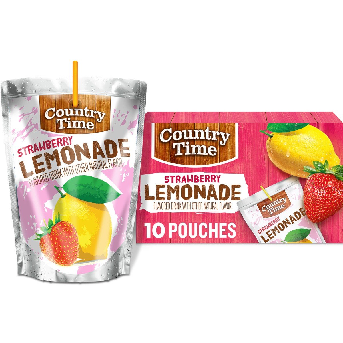 GUEST_a74a75ca-82de-4321-b5b9-acd8458cab11.jpg Country Time Strawberry Lemonade Juice Boxes - 10pk/6 fl oz Pouches - Image 1