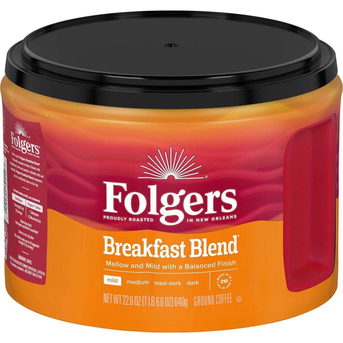 GUEST_a8386f0a-0e3f-4044-bd1f-70032b4f2459.jpg Folgers Breakfast Blend Mild Roast Ground Coffee - 22.6oz - Image 1