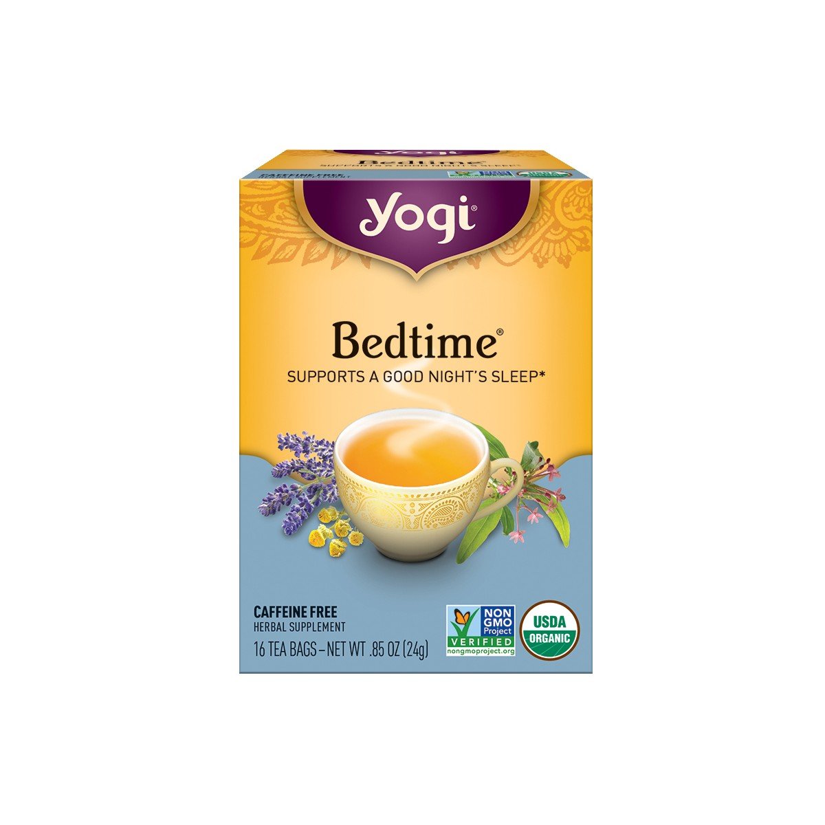 GUEST_a84aa875-1fbb-42b1-b9e5-f12132567873.jpg Yogi Tea - Bedtime Tea - 16ct: Organic, Non-Caffeinated, Gluten-Free - Image 1