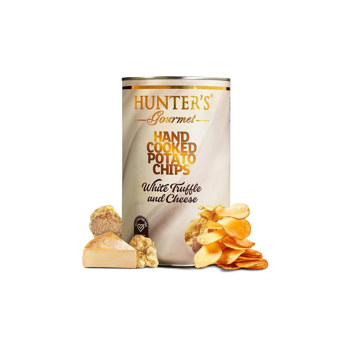 GUEST_a897c420-5eee-41cf-aa36-a3af2323b0cb.jpg HUNTER'S GOURMETS VEGETARIAN WHITE TRUFFLE & CHEESE POTATO CHIPS (5.3oz) -Pack of 1 - Image 1