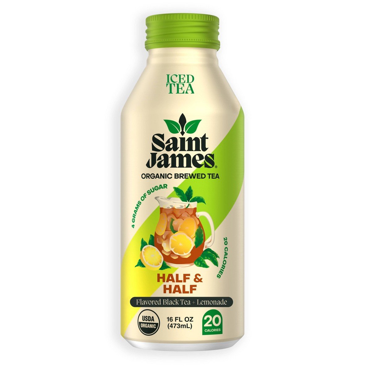 GUEST_a9198777-0eef-498b-8cfa-7daaa6b3e092.jpg Saint James Half & Half Organic Black Tea - 16 fl oz - Image 1