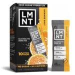 LMNT Zero-Sugar Electrolytes Drink - Orange Salt - 2.1oz/10ct: Non-Caffeinated, Powdered Drink Mixes, 10 Pack