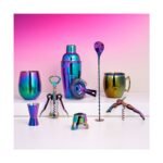 Blush Mirage Rainbow Cocktail Shaker for Margarita, Martini, Bar Gifts for Women, Girls Night, Stainless Steel, Built-in Strainer & Jigger Cap, 20 oz - Image 6