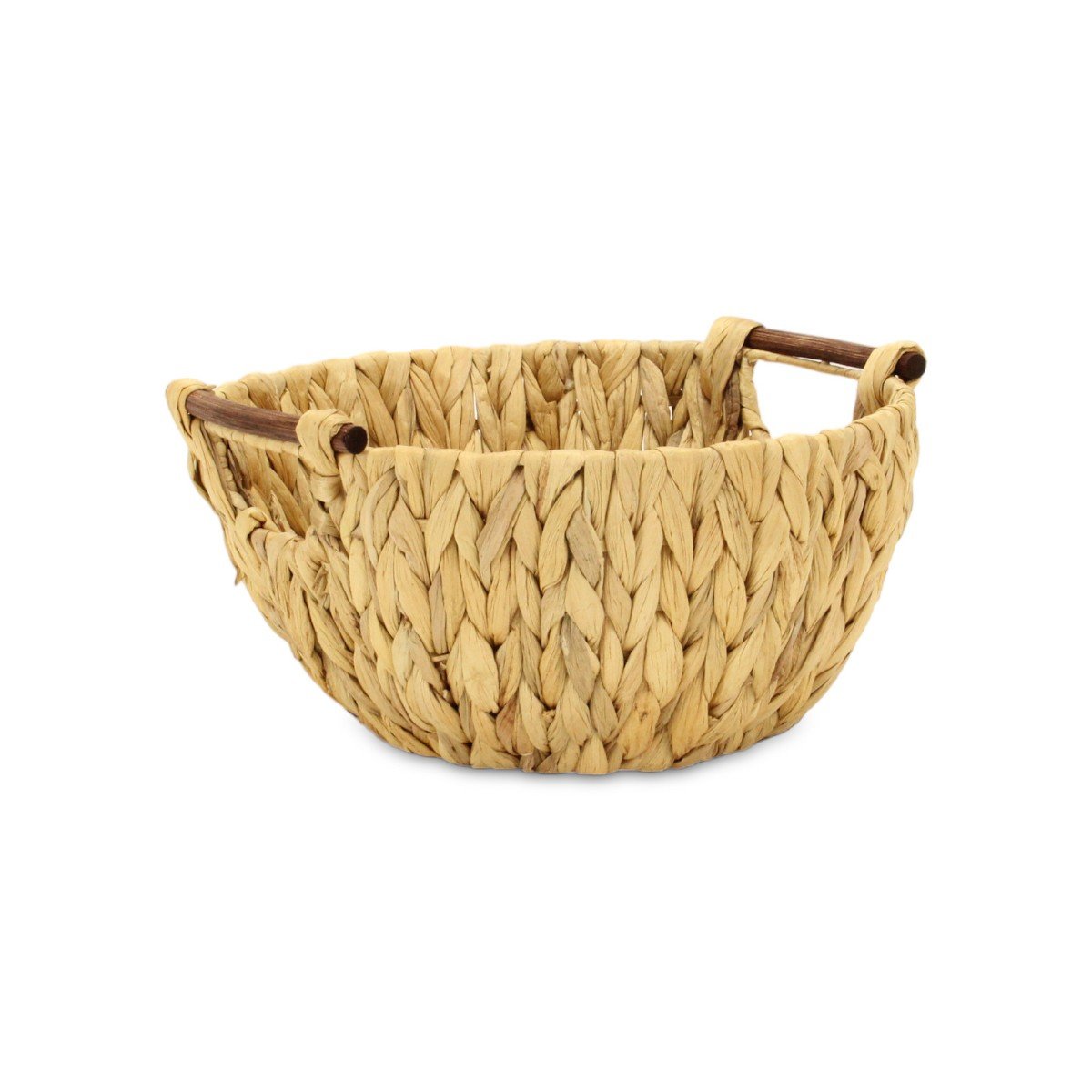 GUEST_aa604339-996b-4710-853c-f27ebfe80d04.jpg HomeRoots 13" Natural Woven Water Hyacinth Basket - Image 1