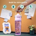 Reduce 24oz Aura Tritan Water Bottle Iron Blue/Yellow - Image 3