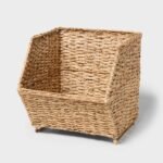 Braided Seagrass Open Front Crate - Brightroom™