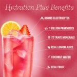 Clevr Hydration Electrolyte Mix with Gut Supporting Probiotics - Strawberry Lemonade, Non-Caffeinated- 0.27oz/6ct - Image 4