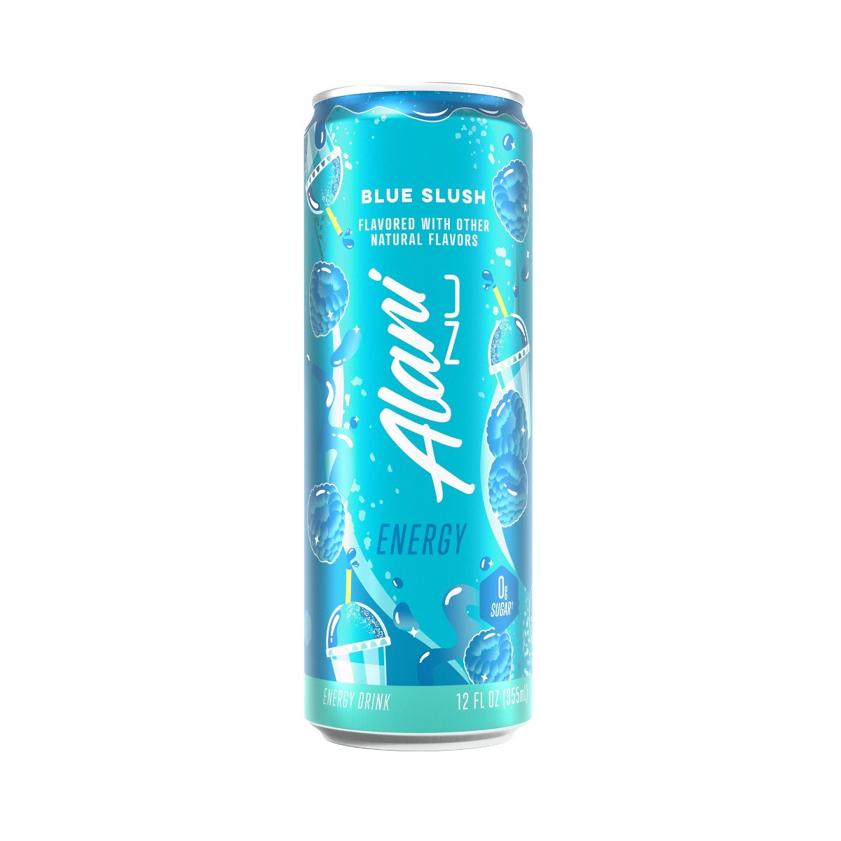 GUEST_ad74f396-f289-48cf-9b1e-294c883fa316.jpg Alani Blue Slush Energy Drink - 12 fl oz: Caffeinated - Image 1