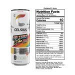 CELSIUS Sparkling Retro Vibe Sherbet Slush Functional Energy Drink - 12 fl oz Single Can - Image 3