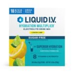 Liquid I.V. Sugar Free Hydration Multiplier Powder Electrolyte Drink Mix - Lemon Lime - 18ct