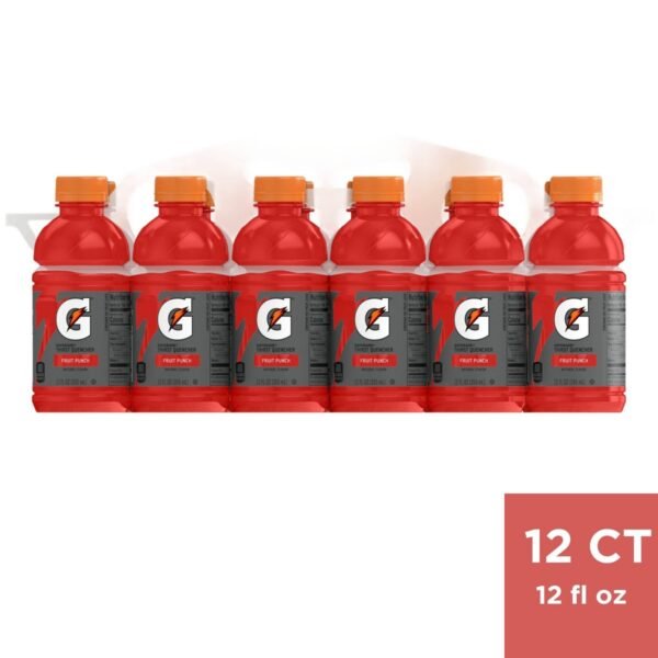 Gatorade Fruit Punch Sports Drink - 12pk/12 fl oz Bottles: Non-Caffeinated