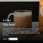 Four Sigmatic Lion's Mane Chaga Mushroom Dark Roast Ground Coffee - 10oz: Organic Certified, Fair Trade Certified, Gluten-Free - Image 6