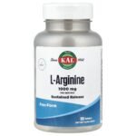 KAL L-Arginine, 120 Tablets (500 mg per Tablet)