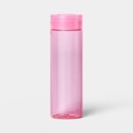 16 fl oz Clear Water Bottle Pink - dealworthy™