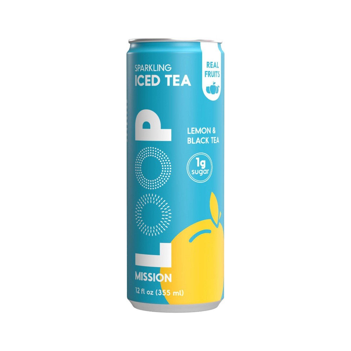 GUEST_b1a37857-2f68-4bd0-b40a-e9fd0ce3aef8.jpg LOOP Lemon Black Tea Sparkling Iced Tea - 12 fl oz - Image 1