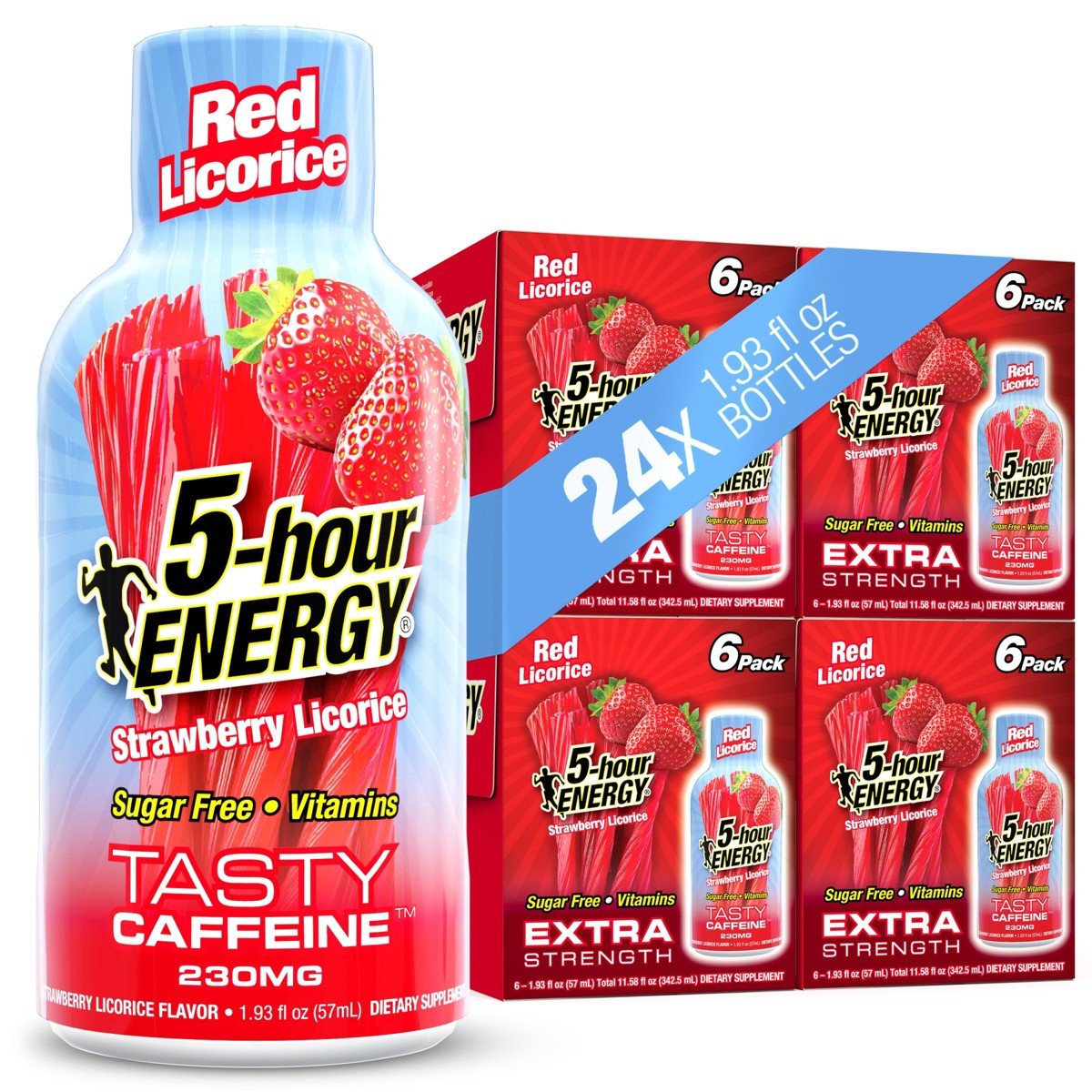 GUEST_b1c5b6b7-ed95-4c1b-9d9d-cc2ee93dd311.jpg 5-hour ENERGY Extra Strength Shots, Red Licorice Flavor, 1.93 Fl Oz, 24 Pack - Image 1