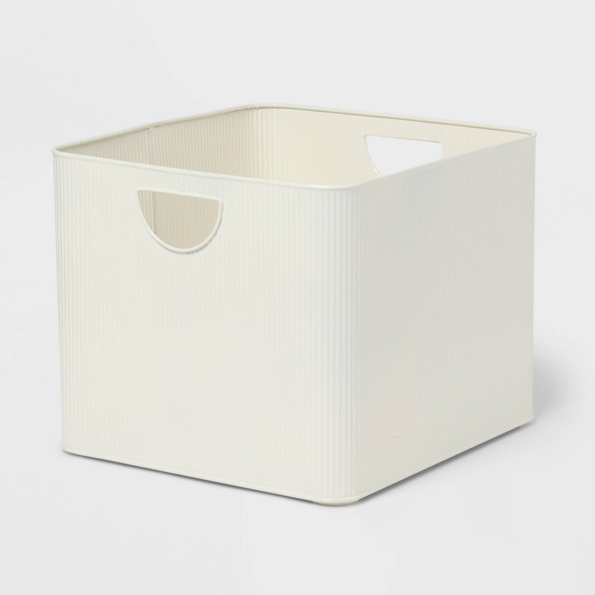 GUEST_b2bbfe9b-821e-4a89-81b6-33e2700898b7.jpg Metal Bin Large Ivory - Brightroomâ„¢ - Image 1