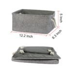 PiccoCasa Household Linen Storage Clothes Container Gray S Size - Image 3