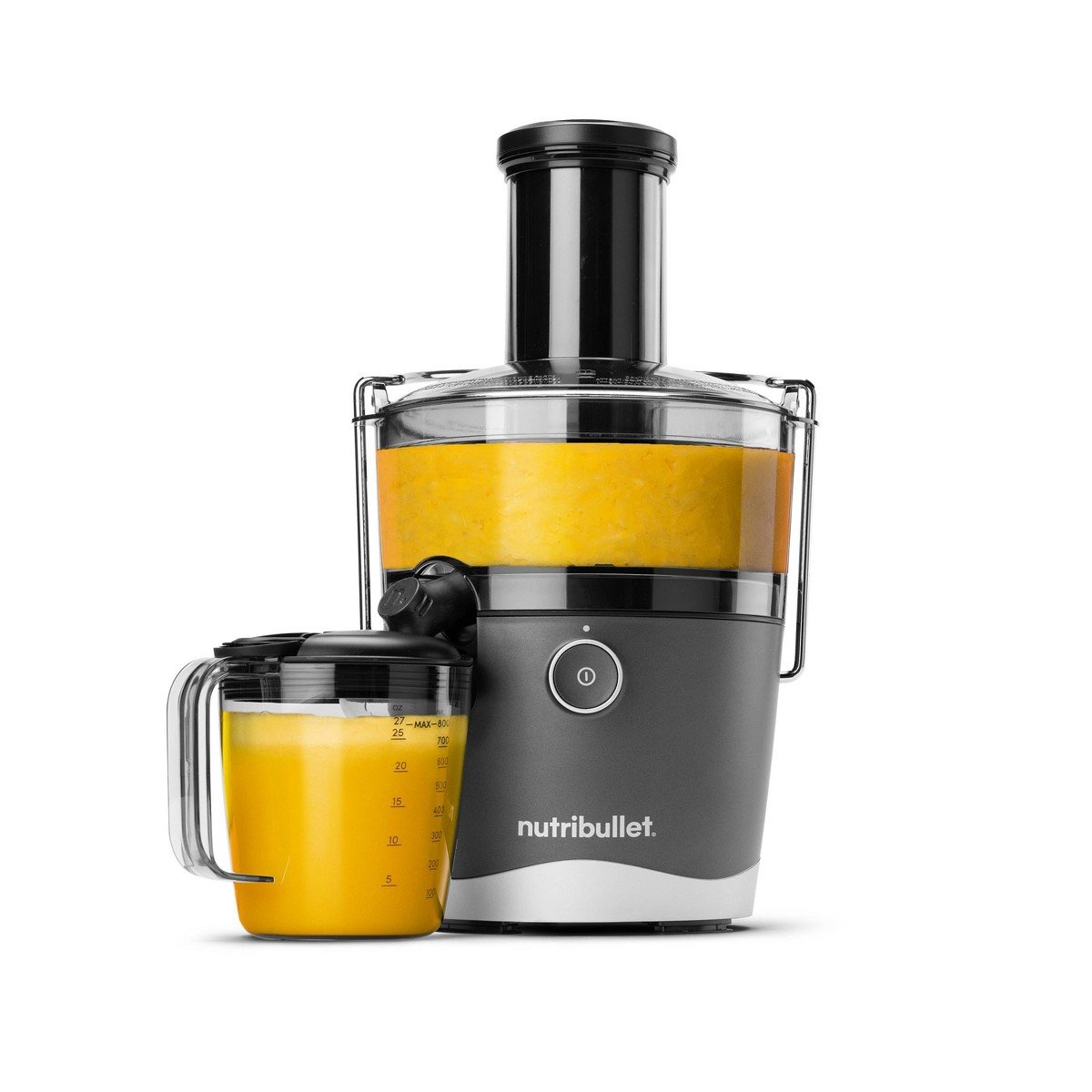 GUEST_b3764131-7593-4a03-8723-e7e0b82cfeb9.jpg NutriBullet 2-Speed Electric Juicer - Gray: Stainless Steel, 800W, 3" Feed Chute, Dishwasher-Safe Parts - Image 1
